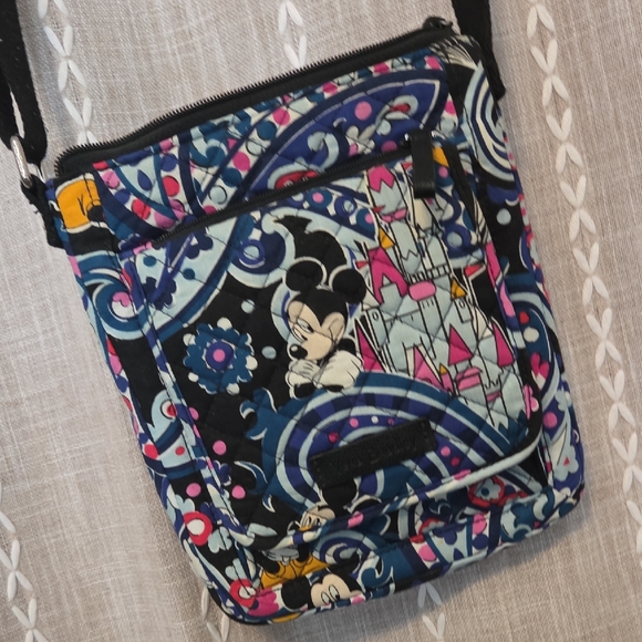 Vera Bradley Handbags - Vera Bradley Black and Blue Mickey Mouse Crossbody Bag
